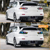 RGB LED Tail Lights for 2008–2017 Mitsubishi Lancer & EVO X – Sequential Rear Lamps with Startup Animation